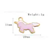 Pendente Animal Unicórnio Desenho Animado de Aço Inoxidável para Pingar Óleo Transfronteiriço Pingente para Celular DIY Pulseira Colar Brincos Acessórios