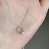 Collar de Anillo Geométrico Pequeño para Mujer Estilo Frío Ins Estilo Coreano Simple Elegante Colgante de Círculo Cadena Clavicular 2023 Nuevo Estilo