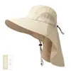Sombrero de Pesca Sombrero Anti-ultravioleta Sombrero de Sol de Verano para Exteriores Sombrero de Sol de Ala Ancha Protección para Cara y Cuello para Hombres y Mujeres