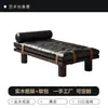 Banqueta de Lujo Ligero Estilo Italiano, Banqueta al Pie de la Cama para Dormitorio, Banqueta de Madera Maciza para Cambiar Zapatos en la Sala de Estar, Sofá Banqueta de Cuero con Diseño Vintage Acolchado de Botones