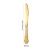 Hotel Vintage Transfronterizo Cubiertos Occidentales Juego de Cuchillo y Tenedor para Bistec de Acero Inoxidable Cuchara de Alivio Hueco de la Corte Real Europea Acabado Espejo