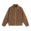 Jaqueta Masculina Enbu Primavera e Outono em Couro PU, Jaqueta Masculina Retro com Gola Alta para Motociclista Casual, Cor Sólida, Corta-vento, Estilosa
