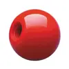 Manija Máquina de Bolas Herramienta Volante Manija Manija Pulido Espejo Baquelita Bola Bola Redonda Agarre Negro Rojo 16-50