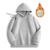 Sudadera con Capucha de Algodón Chino Pesado de 600 g con Logo Estampado en el Hombro Ropa de Trabajo en Equipo Uniformes de Clase Uniformes de Grupo Otoño e Invierno Bordado Plus