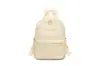 Mochila de Tecido Oxford 2025 Nova Moda Cor Lisa Bolsa Mochila Pequena Feminina Tendência Bolsa de Viagem Feminina