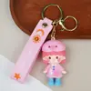 Lindo Llavero de Chica Sakura para Niñas Colgante Exquisito de Moda Dulce Llavero de Muñeca para Mochila Escolar de Coche