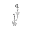 Celebridad de Internet Coreana Pendientes de Cadena de Mariposa Retro Cadena Integrada para Hélice Auricular Estilo Súper Hada Ins Punk Oscuro Tachuelas y Accesorios para Oreja