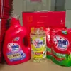 Set de Limpieza y Cuidado Marca Bienestar del Empleado para Empresas e Instituciones, Combo de Detergente para Ropa y Líquido para Lavavajillas, Práctica Caja de Regalo Roja