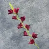 Flor individual de gladiolo artificial de 9 cabezas para arreglos de boda, arreglos florales, decoración del hogar, adornos de flores artificiales transfronterizos al por mayor