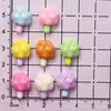 Mini Brinquedo de Comida Marshmallow Capa de Celular Decoração de Bolsa Decoração de Mesa Grampo de Cabelo Elástico de Cabelo Acessórios de Resina DIY