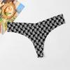 Roupa íntima feminina sem costura transfronteiriça europeia e americana, seda gelada, ioga, fitness, esportes, tanga sexy confortável