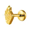 Jiangtai F136 Titanio Transfronterizo Estilo Pin Corazón Alado Piercing Labio Aleación de Titanio G23 Joyería para Piercing Corporal Cartílago de Oreja Clavo