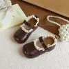 Zapatos para Caminar de Bebé Nuevos Primavera 2026 Zapatos de Princesa con Adorno de Encaje Niñas Antideslizantes Suela Suave Zapatos Mary Jane