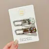 Pinzas Dulces Dopamina para el Cabello para Niñas, Lindas Pinzas para Flequillo Lateral, Pinzas de Pato Exquisitas y Sofisticadas