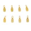 Cor de ouro antigo pingente de cabaça da sorte com caractere da sorte para pulseira DIY, colar, pingente de contas feito à mão