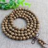 Venta al por mayor de fábrica Pulsera de cuentas de madera Wenwan 108 cuentas de rosario joyería de pareja para hombres y mujeres regalo pulsera de madera de ala de pollo
