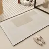 Alfombrilla simple para el suelo del baño, alfombrilla para el inodoro estilo japonés, absorbente y antideslizante, secado rápido y resistente a las manchas, alfombrilla de tierra de diatomeas