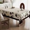 Mantel Estilo Francés, Impermeable, Resistente al Aceite, No Requiere Lavado, Lujo Ligero, Tacto de Alta Gama, Mantel Rectangular para Mesa de Comedor, Cubierta de Mesa de Café de PVC que Mejora el Ambiente