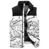 Colete acolchoado de algodão masculino 2022 outono e inverno New Youth moda urbana costura moda casual stand colarinho colete roupas masculinas