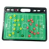 Pizarra Táctica de Fútbol Impresión Doble Cara Plana Portátil Borrable Pizarra de Demostración y Explicación de Tácticas para Entrenador Equipo
