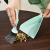 Conjunto Pequeno de Vassoura e Pá de Lixo para Uso Doméstico, Escova de Limpeza Multifuncional, Escova para Teclado, Gaveta, Guarda-roupa, Conjunto de Limpeza para Mesa