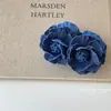 En Stock Estilo Yimengling Azul Denim Camelia Pinza Banana de Alta Gama para la Parte Posterior de la Cabeza Accesorio para el Cabello