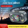 Farol forte luz de carregamento super brilhante indução cabeça-montado iluminação longa resistência pesca ao ar livre pequena lanterna