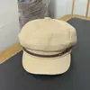 2026 Nuevo Estilo Boina de Pescador para Mujer de Color Sólido con Cinturón, Moda Retro Británica, Boina Adelgazante, Gorra de Periodista, Moderna