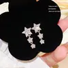 Pendientes de Tachuela con Borla de Estrella Lujo Ligero Sensación de Alta Gama Frescos y Elegantes Aguja de Plata de Ley S925 Exquisitos Elegantes Versátiles para el Día a Día