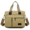 Nova Bolsa de Mão Masculina Horizontal Grande Capacidade Bolsa de Ombro Transversal Casual Masculina Bolsa de Lona Vintage Pasta Masculina
