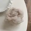 Yarn Sense Flor de Rosa Hecha a Mano Agarrando Flor de Hilo de Organza Pasador de Pelo Dulce Todo-partido Pinza de Tiburón para el Cabello Accesorios para el Cabello Nuevo Mujer
