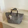 Bolso Tote Estampado Leopardo Retro para Mujer 2026 Nuevo Moderno Bolso de Hombro Gran Capacidad Casual Versátil Bolso para Viajes Diarios