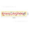 Banner de Feliz Navidad 2026 Estilo Nuevo Tela de Fondo Decoraciones para Fiesta Navideña Muñeco de Nieve Papá Noel con Tiras de Luz