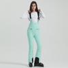 Pantalones de esquí nuevos para mujer, de doble tabla, elásticos, ajustados, resistentes al viento, impermeables, para exteriores, negros, cálidos, para nieve