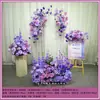 Nuevo estilo boda arreglo de suelo de dinero grande banquete de boda flor de seda simulada producto terminado decoración arreglo floral guía de camino arte floral de boda