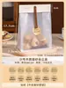 Bolsa de empaque para galletas Caramelo crujiente de copo de nieve Turrón Snacks Toffee Bolsa para hornear Caja de empaque Papel kraft Bolsa con base