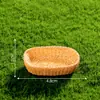 Cestas de mimbre creativas y cestas de bambú para paisajes en miniatura, accesorios decorativos DIY para paisajismo de jardines, adornos en miniatura en miniatura
