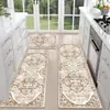 Alfombra de Pasillo Estilo Étnico Bohemio Transfronteriza, Felpudo de Cocina Resistente a Manchas, Felpudo Largo Absorbente para Lavadora Venta al por Mayor