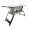 Grelha, churrasqueira externa, suporte de churrasco dobrável, suporte de churrasco portátil, churrasqueira a carvão tipo gaveta, suporte de churrasco para camping, sem acessórios adicionais