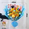 Ramo de Girasoles Tejido - Un Regalo Tejido para el Éxito en los Exámenes, Regalo Inspirador para Adultos