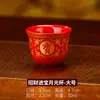 Taza de Té Roja de Cerámica para Adorar a los Dioses, Copa de Vino para Adorar a los Dioses, Copa de Agua Frente a Buda, Sala Budista del Templo, Copa de Buda