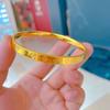 Jindian mismo brazalete de trébol de la suerte con artesanía CNC boutique fresco trébol boca cerrada para mujer Venta al por mayor