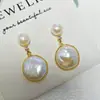 Aretes de Perlas de Agua Dulce Naturales Aretes Envueltos en Alambre de Oro de 18K Personalizados Forma Especial de Gota de Agua Lujo Accesible Alambre Envuelto a Mano Barroco
