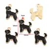Acessórios de Joias de Liga Metálica para Pingar Óleo DIY Pingente de Cachorrinho de Desenho Animado Pingente Decorativo para Pulseira Chaveiro W405