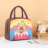Nova bolsa de almoço de capivara adorável de desenho animado, direto da fábrica de origem, bolsa térmica, bolsa para marmita, bolsa de almoço portátil