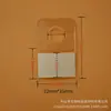 Ganchos de plástico para mascotas con forma de avión y agujeros para cajas de colores, Ganchos para cajas de embalaje de productos electrónicos, Embalaje autoadhesivo transparente con agujero redondo