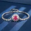 Estilo Novo Outono e Inverno Zhuang Shengsheng Joias Europeias e Americanas Retrô Rosa Artificial Cortada Pedra Colorida Pulseira Feminina Pedra Principal 10mm