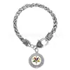 Aliexpress Más Vendido Colgante de Aleación Delta Sigma Theta Sigma Equipo Pulsera Retorcida Bsk