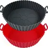 Popular Sartén de Silicona para Hornear de Amazon, Base para Freidora de Aire, Bandeja para Hornear Resistente a Altas Temperaturas y de Peso Pesado