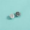 Acessórios de Prata Esterlina S925 Padrão Dobrável Contas Espaçadoras de Disco Voador Pulseira Contas Soltas Pulseira de Cristal com Contas Feitas à Mão Acessórios